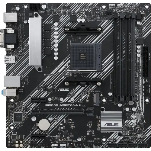 Placa de baza ASUS PRIME A520M-A II/CSM, AMD A520, Socket AM4, mATX