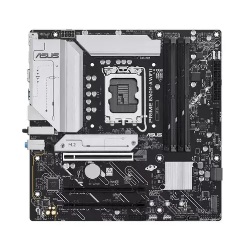 Placa de baza ASUS PRIME B760M-A WIFI II, Intel B760, LGA 1700, Micro-ATX