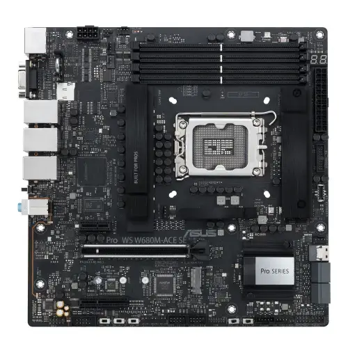 Placa de baza ASUS PRO WS W680M-ACE SE, Intel W680, LGA 1700, micro ATX