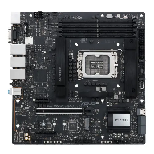 Placa de baza ASUS PRO WS W680M-ACE SE, Intel W680, LGA 1700, micro ATX