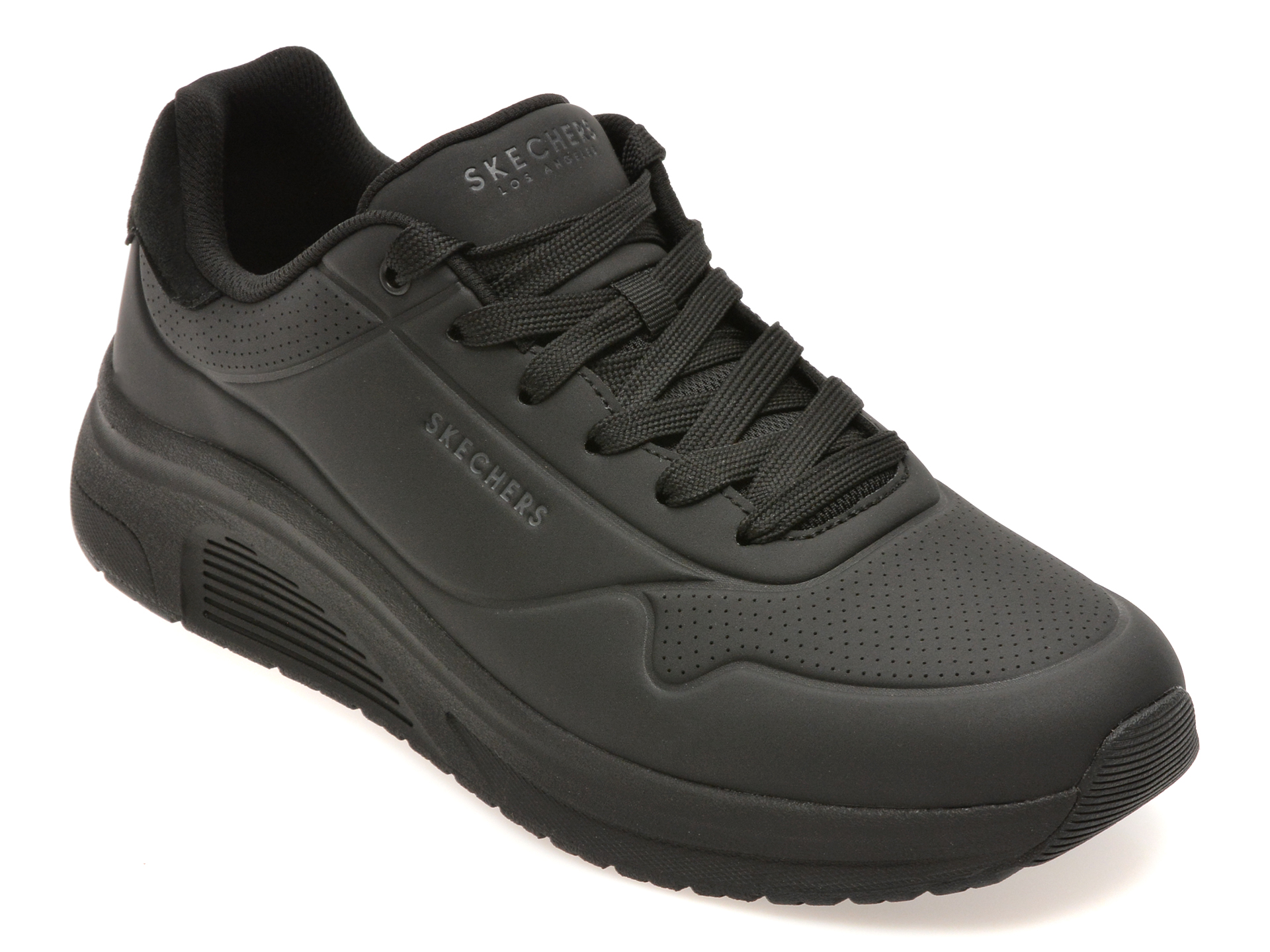 Pantofi sport SKECHERS negri, UNO LITE 2, din piele ecologica