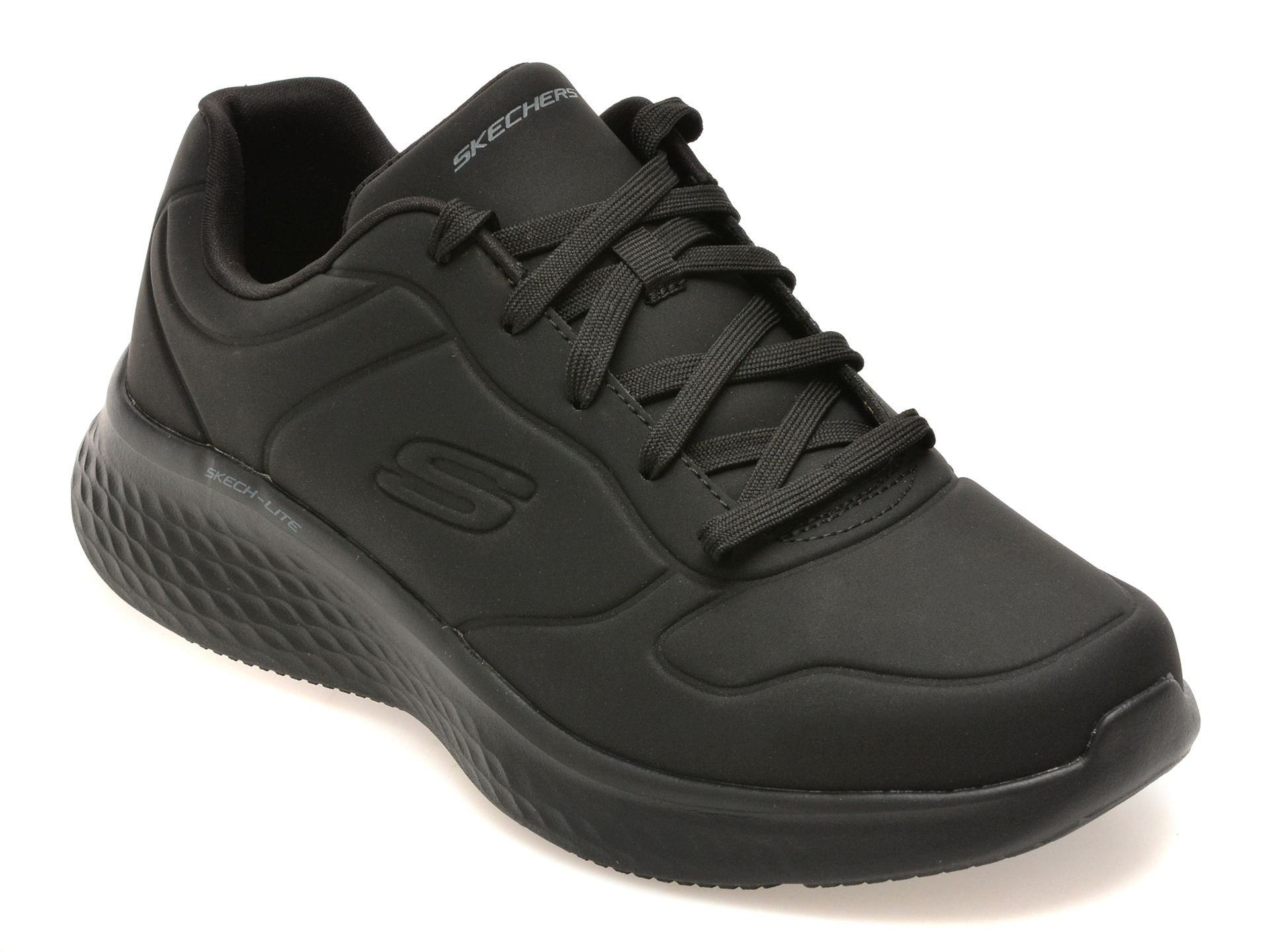 Pantofi sport SKECHERS negri, SKECH-LITE PRO, din piele ecologica