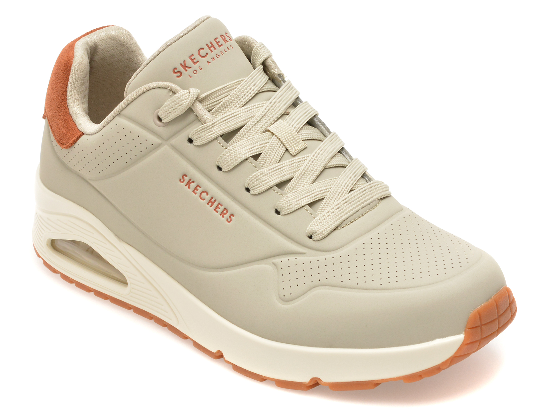 Pantofi sport SKECHERS gri, UNO, din piele ecologica