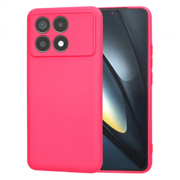 Husa pentru Xiaomi Poco F6 Pro, Techsuit, SoftFlex, Roz Inchis