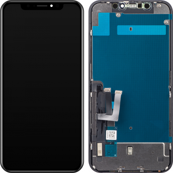 Display cu Touchscreen ZY pentru Apple iPhone 11, cu Rama, Versiune LCD In-Cell IC Movable, Negru, Swap