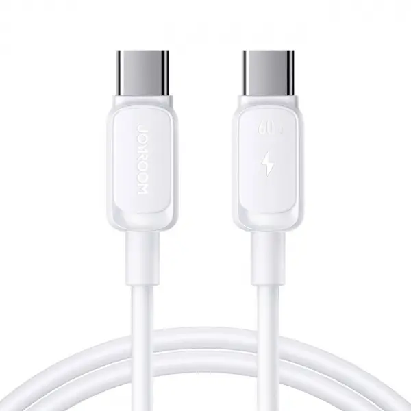 Cablu Date si Incarcare USB-C - USB-C Joyroom S-A14, 60W, 1.2m, Alb