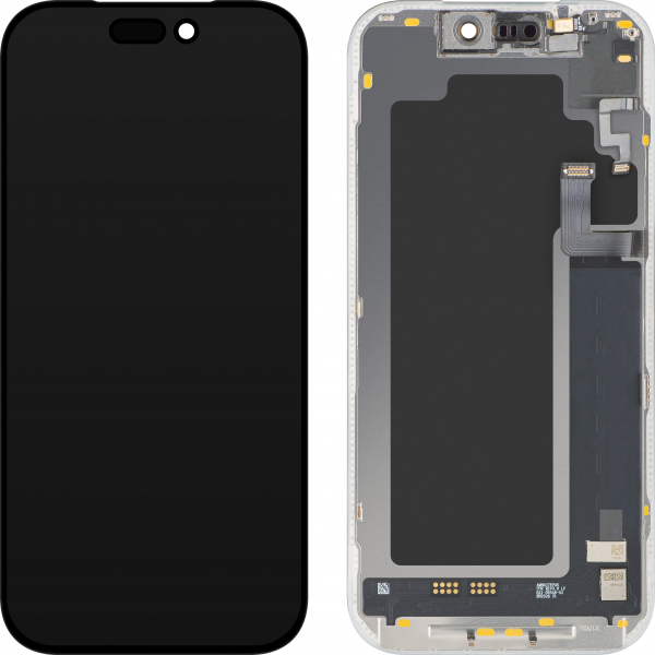 Display cu Touchscreen si Senzor Proximitate MP compatibil cu Apple iPhone 17 Pro, cu Rama, Versiune Soft OLED FHD Diagnostic, Negru