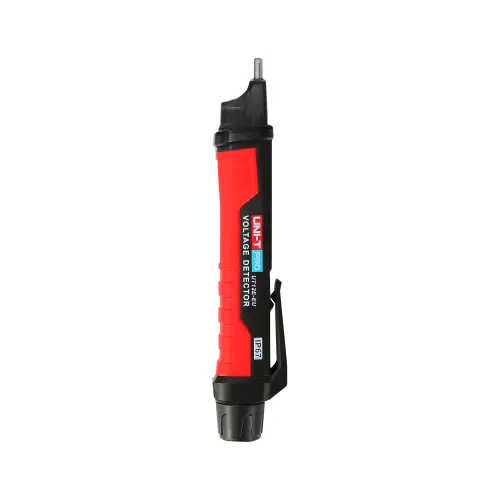 Detector de tensiune UT12E-EU UNI-T, Oprire automata, Indicator baterie descarcata, Lanterna, Mod vibratii, Semnalizare sonora si dioda LED