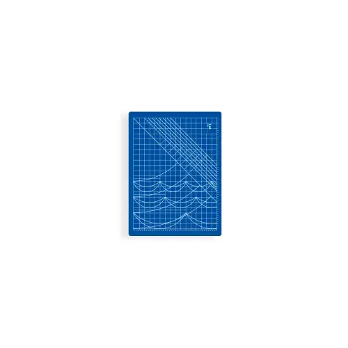 Plansa pentru croi KAI CB-02, 3 straturi PVC, dimensinune 600x450 mm, efect de autoreparare, inscriptionata, gradata, folosita pe ambele parti