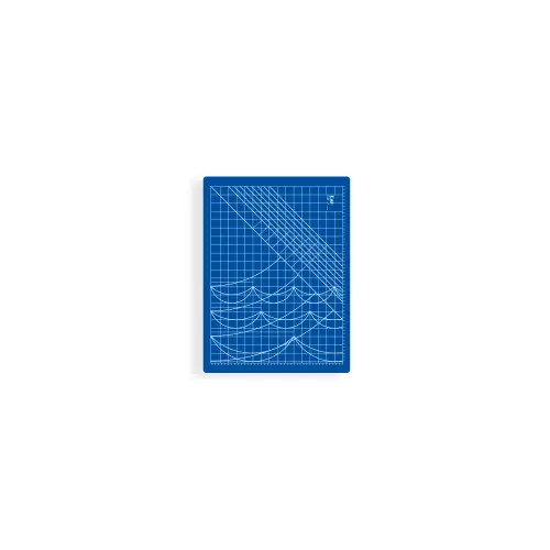 Plansa pentru croi KAI CB-02, 3 straturi PVC, dimensinune 600x450 mm, efect de autoreparare, inscriptionata, gradata, folosita pe ambele parti
