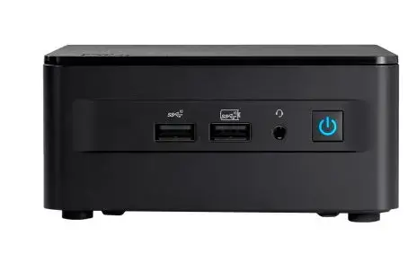 Calculator Barebone ASUS NUC 13 Pro Kit RNUC13ANHI700002I, Procesor Intel Core i7-1360P, 12 cores, 3.7GHz up to 5GHz, 18MB, fara memorie RAM, fara stocare, Wi-Fi, Bluetooth, Intel Iris Xe Graphics, No OS, Cablu EU (Negru)