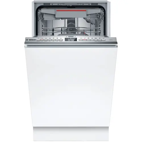 Masina de spalat vase incorporabila Bosch SPV4EMX62E, 10 seturi, 6 programe, Clasa D, Home Connect, 45 cm (Alb)