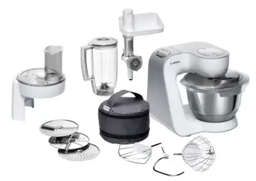 Robot de bucatarie Bosch MUM58231, 1000W, 7 viteze + Pulse, 3.9 L (Argintiu)