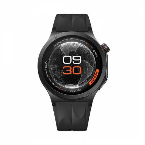 Smartwatch OnePlus Watch 4, 46mm, Procesor Qualcomm Snapdragon W5, Bluetooth, 2GB RAM, 32GB Flash, Ecran LTPO OLED, GPS, Wi-Fi, Wear OS (Negru)