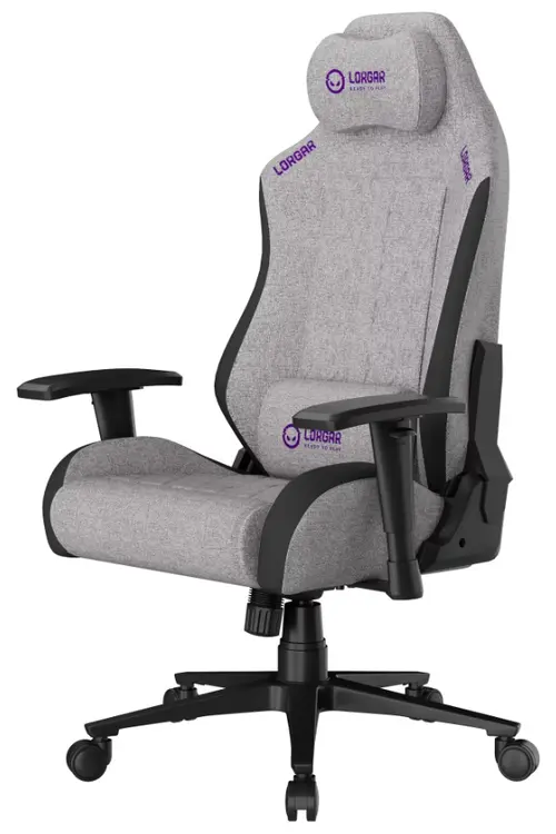 Scaun Gaming Ergonomic Lorgar Ace 411, Material Textil Premium Anti-patare, Advanced Structure, Gri