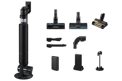 Aspirator vertical Samsung Bespoke AI Jet Ultra, VS90F40DEK/GE, 1300 W, Putere aspirare 400 W, Curatare cu AI, Aspirare ciclonica, Recipient 0.5 l (Negru)