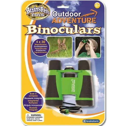Binoclul exploratorului cu busola Brainstorm E2015 (Negru/Verde)