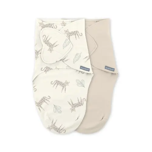 Set 2 sisteme de infasare Ingenuity  Swaddle Me 0-3 luni, colectia Monogram Born Free