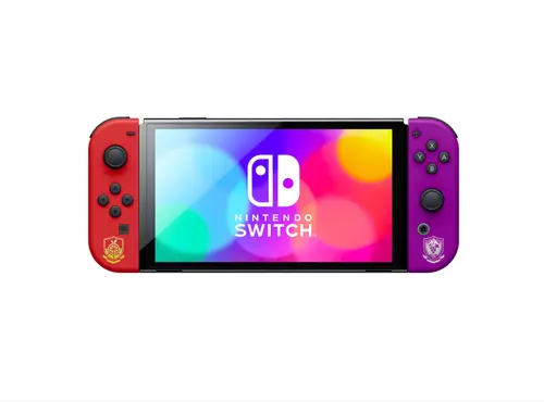 Consola Nintendo Switch OLED Pokemon™ Scarlet & Violet Edition, 7inch, 64GB (Rosu/Violet)