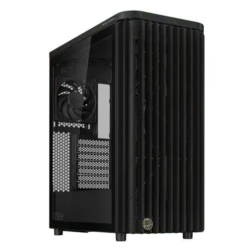 Carcasa ASUS PROART PA401 PWM Wood Edition, Middle Tower, Tempered glass (Negru)