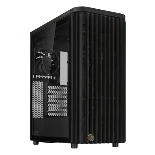 Carcasa ASUS PROART PA401 PWM Wood Edition, Middle Tower, Tempered glass (Negru)