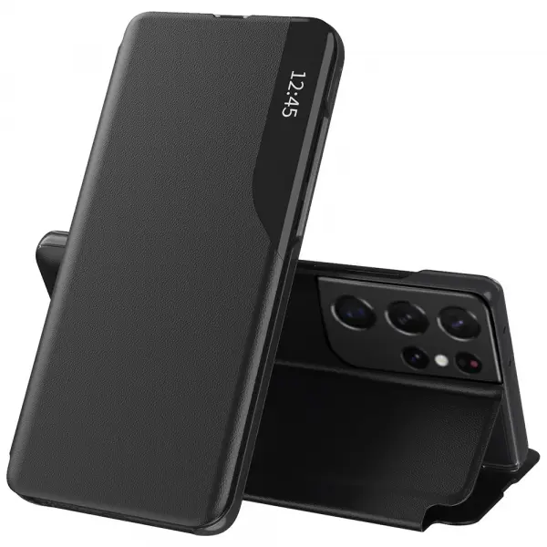 Husa pentru Samsung Galaxy S21 Ultra 5G G998, Techsuit, eFold, Neagra