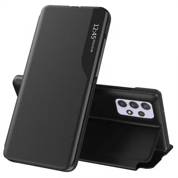 Husa pentru Samsung Galaxy A52s 5G A528 / A52 5G A526 / A52 A525, Techsuit, eFold, Neagra