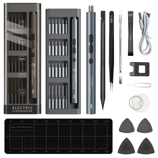 Surubelnita Electrica King'sdun KS-882038, 62in1, Gri