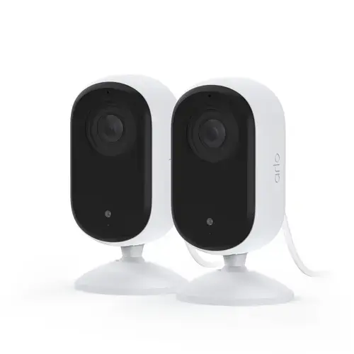 Set 2 camere de securitate pentru interior Arlo (VMC3260-100EUS) Essential (Gen.2), 4MP, 2K (Alb)