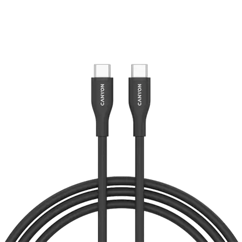 Cablu de date CANYON CNS-CC60SC10B, 60 W, USB Type-C, 1m (Negru)