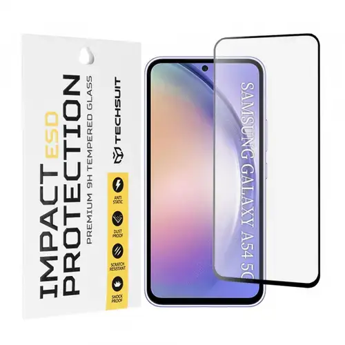 Folie de protectie Ecran Techsuit pentru Samsung Galaxy A54 A546, Sticla Securizata, Full Glue