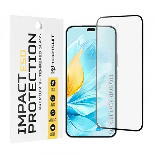 Folie de protectie Ecran Techsuit pentru Honor 200 Lite, Sticla Securizata, Full Glue