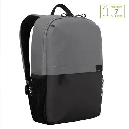 Rucsac laptop Targus 16inch Sagano EcoSmart,   capacitate 20 de litri, material RPET 500, dimensiuni: 30 x 14 x 50 cm, Negru