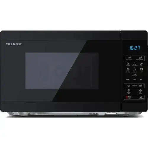 Cuptor cu microunde Sharp YC-MS02EB, 20 l, 800 W, Digital, EasyClean, ECO Function, Child Lock, Negru