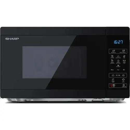 Cuptor cu microunde Sharp YC-MS02EB, 20 l, 800 W, Digital, EasyClean, ECO Function, Child Lock, Negru