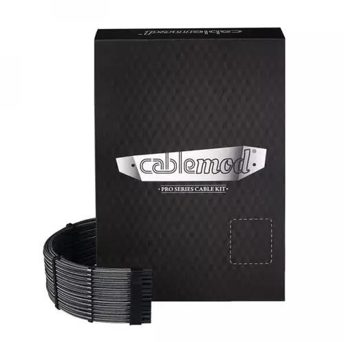 Kit cabluri sursa Dual kit CableMod C-Series Pro ModMesh 12V-2x6 pentru Corsair RMi, RMx (Black Label) (Negru)