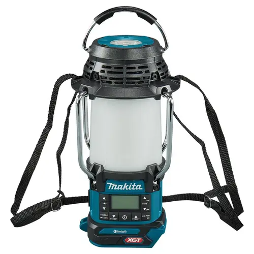 Radio portabil 3 in 1 cu lampa si lanterna Makita MR010GZ, 300 lm, Bluetooth, fara acumulator