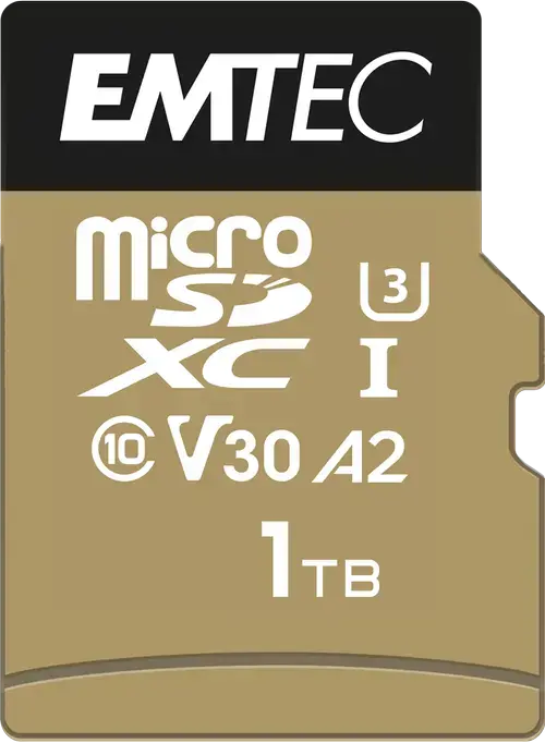 Card de memorie Emtec SpeedIN Pro, 1TB, microSDXC, V30, A2, 4K, Adaptor SD inclus