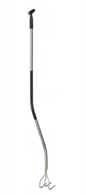 Cultivator ergonomic, Fiskars, 1076978, maner curbat, cap din otel boronat