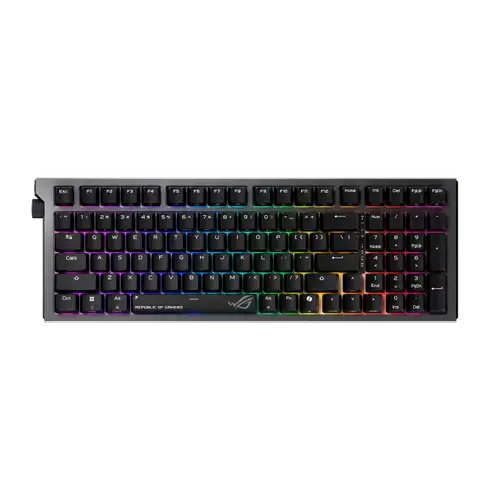 Tastatura Gaming Mecanica ASUS ROG Strix Morph 96 Wireless, USB + 2.4GHz + Bluetooth, RGB, Switch-uri ROG NX V2 (Negru)