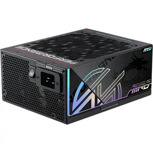 Sursa MSI MPG Ai1600TS PCIE5, 1600W, 80+ Platinum, Full Modulara, ATX 3.1, PCIe 5.1, Negru