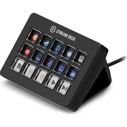 elgato Stream Deck MK.2 Scissor Keys, USB-C, Negru