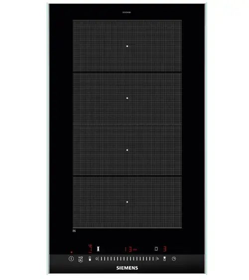Plita cu inductie SIEMENS iQ700 EX375FXB1E, 2 zone de gatit, Touch Control, 30 cm (Negru)