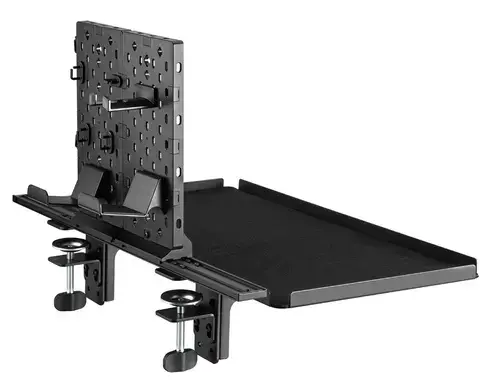 Raft de extensie birou si cuier accesorii NanoRS RS174, Max 20 kg (Negru)
