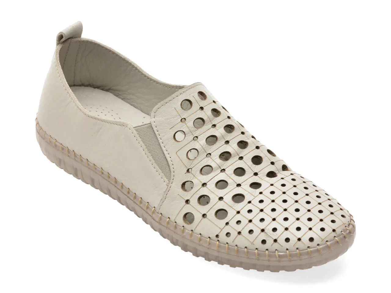 Pantofi FLAVIA PASSINI gri, YK06143, din piele naturala