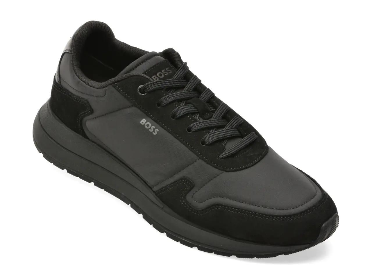 Pantofi sport BOSS negri, 8945, din material textil