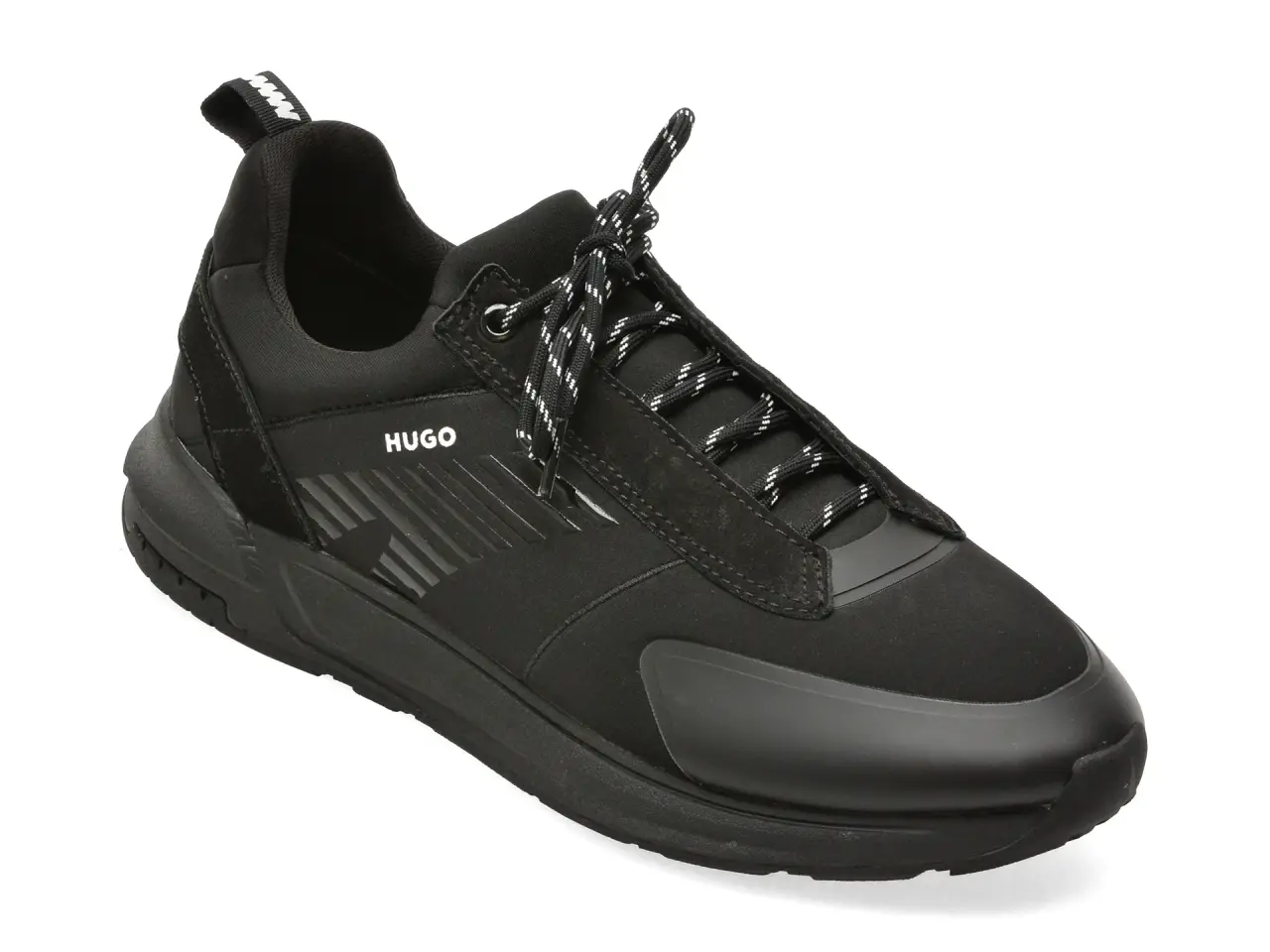 Pantofi sport HUGO negri, 3769, din material textil