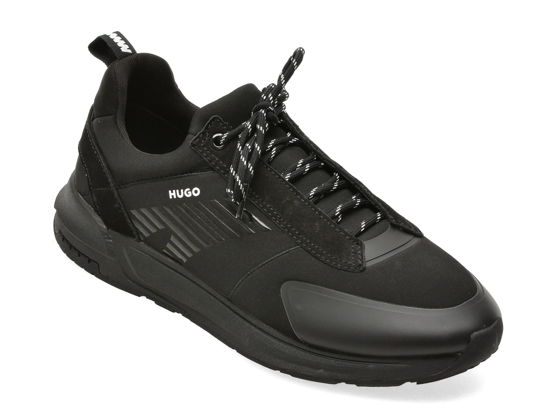 Pantofi sport HUGO negri, 3769, din material textil