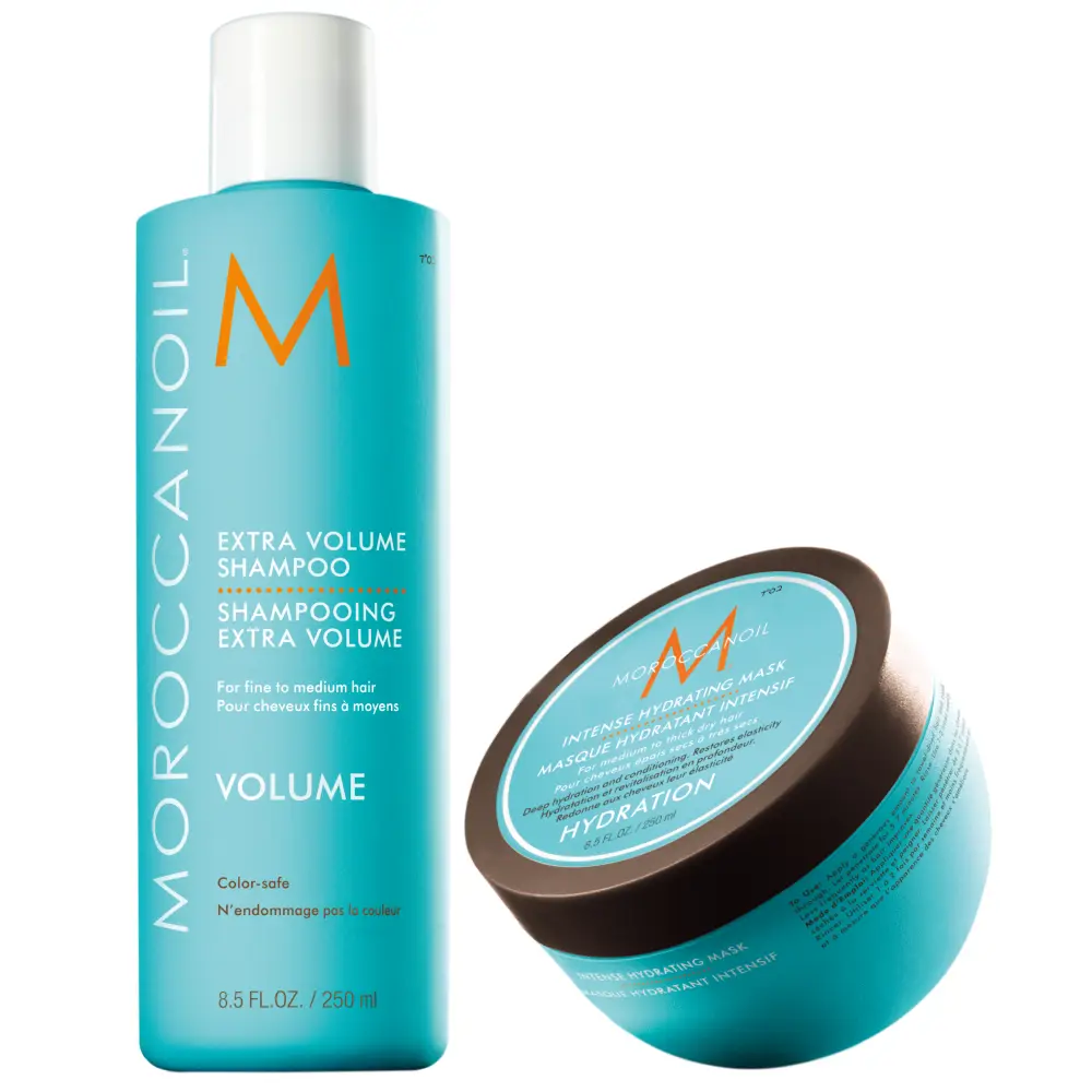 Set Moroccanoil Extra Volume Shampoo & Intense Hydrating Mask 2x250ml