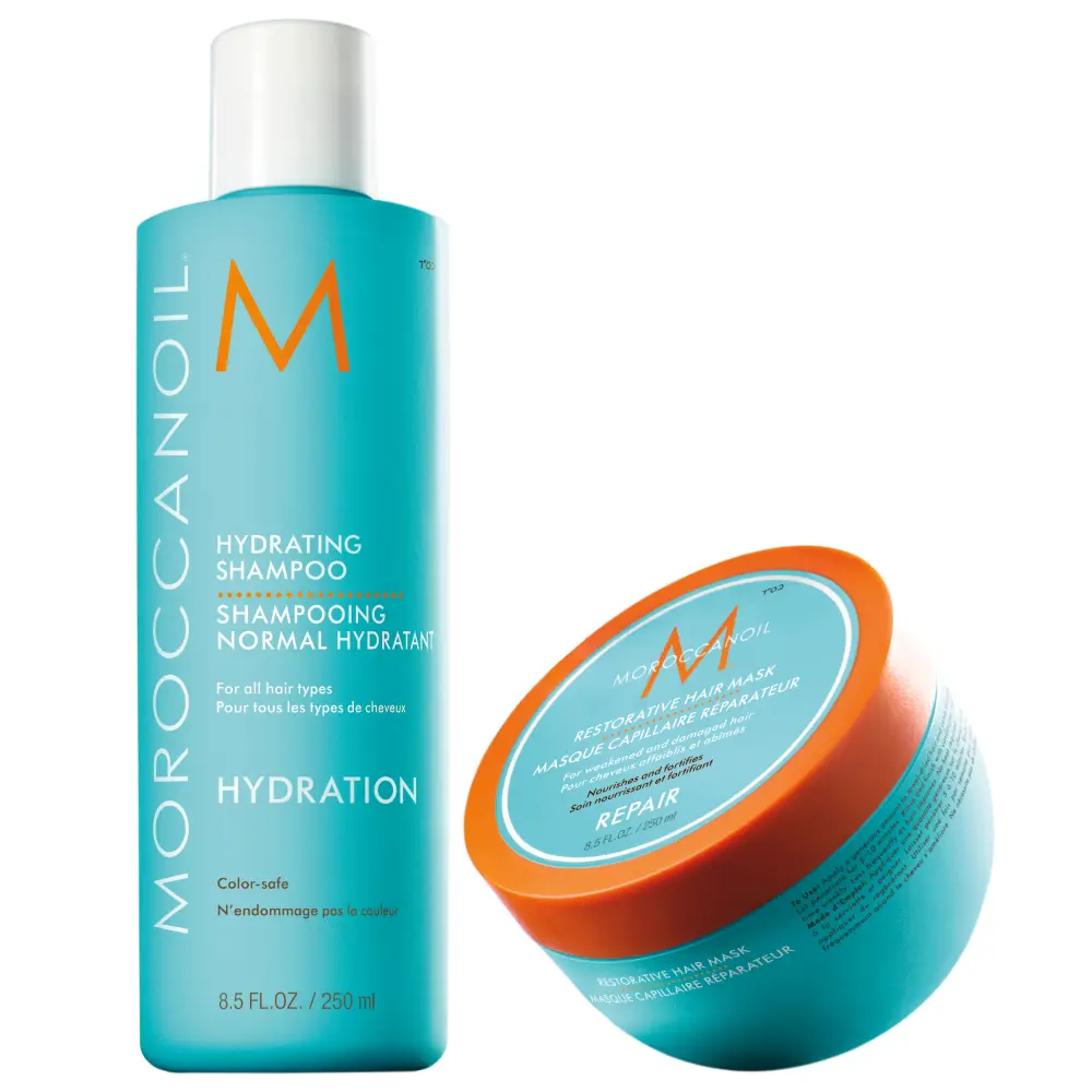 Set Moroccanoil Hydrating Shampoo & Restorative Mask 2X250ml
